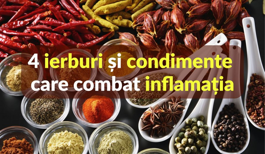 4 Ierburi și condimente care luptă împotriva inflamației