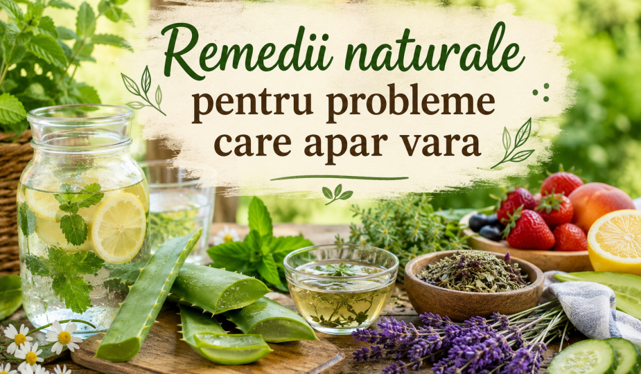 Remedii naturale pentru probleme care apar vara